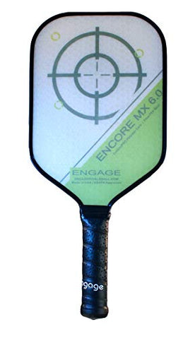 Encore MX 6.0 Pickleball Paddle | Standard Weight 7.9-8.3 oz | Red | 4 ⅜ inch Grip