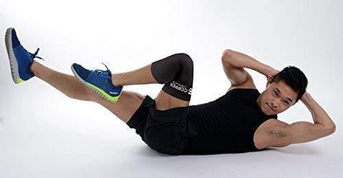 Copper Compression Recovery Knee Sleeve - GUARANTEED Highest Copper Content With Infused Fit. #1 Copper Knee Brace for Men And Women. Wear To Support Stiff & Sore Muscles & Joints (Medium)