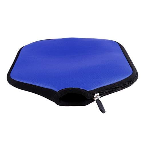 MagiDeal 5Pcs/Set Universal Pickleball Paddle/Racket Cover Zipper Sleeve Protector Case Holder Storage Bag - Solid Multi Colors