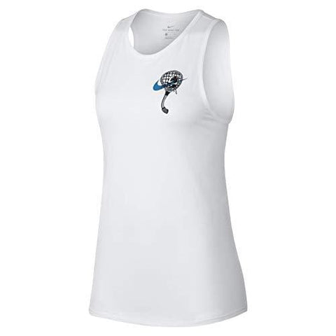 Nike Womens Court Heritage GFX Tennis Tank Top White AA0850-100 (Small)