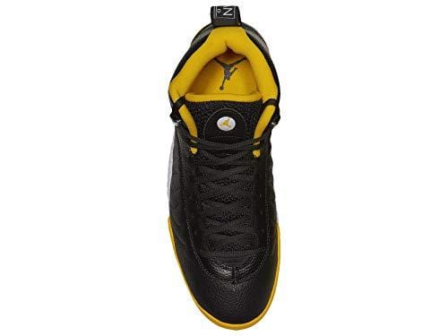 Nike Men's Jordan Jumpman Pro Black/University Gold/White Leather Basketball Shoes 10 M US