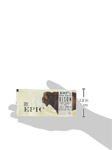 Epic Bar Bison Bacon Sampler - (Pack of 12)- (6 Bison Bacon Cranberry, 2 Beef Habanero Cherry, 2 Lamb Currant Mint, 2 Turkey Almond Cranberry)