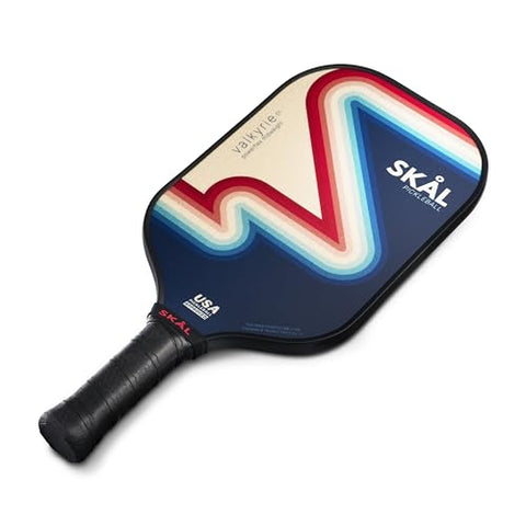 Skal Pickleball, Valkyrie .01 Premium Fiberglass Paddle, USA Pickle Ball Approved Single Racket (USAPA), Pro Spin Textured Face, Performance Honeycomb Polypropylene Core, Comfort Hex-Skål Grip