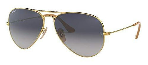 Ray Ban RB3025 001/78 58M Gold/Polarized Blue Gradient Aviator