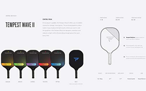 Paddletek Tempest Wave II Pickleball Paddle | Aurora (Purple)