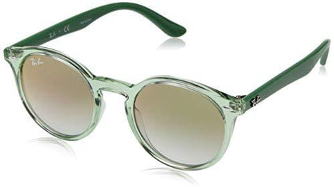 Ray-Ban Kids' 0rj9064s Round Sunglasses Transparent Green 44.1 mm
