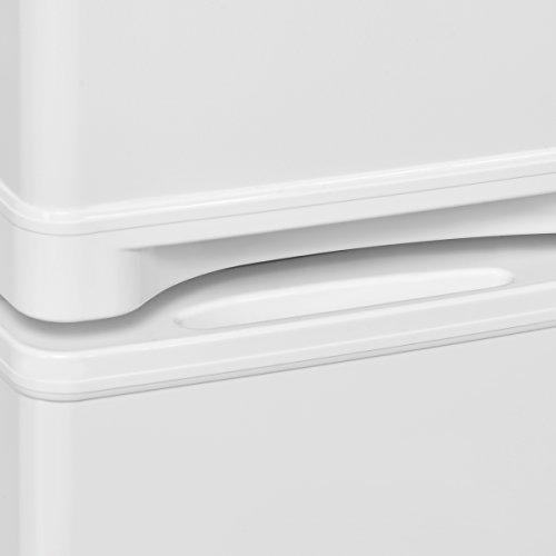 COSTWAY Mini Refrigerator, 2-Door 3.4 cu. ft. Small Compact Under Counter Refrigerator Fridge Freezer Cooler Unit for Dorm, Office, Apartment with Adjustable Removable Glass Shelves (White)