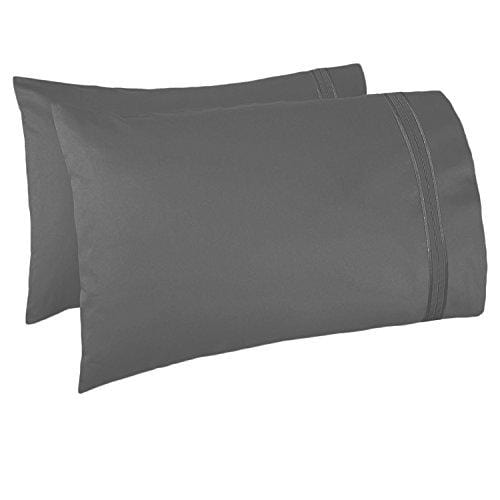 RV/Short Queen Bed Sheets Set Bedding Sheets Set for Campers, 4-Piece Bed Set, Deep Pockets Fitted Sheet, 100% Luxury Soft Microfiber, Hypoallergenic, Cool & Breathable, Gray