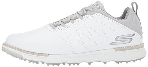 Skechers Men's Go Golf Elite 3 Golf Shoe,White/Gray,10.5 M US