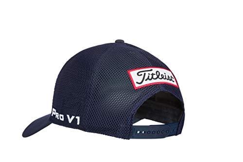 Titleist Men's Tour Performance Mesh Golf Hat, Navy/White