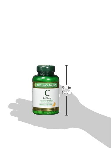 Nature's Bounty Vitamin C, Supports a Healthy Immune System, 500 mg, 250 Tablets