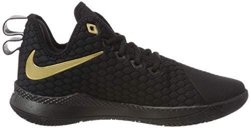 Nike Men's Lebron Witness III Basketball Shoes Black/Metallic Gold, Size 12