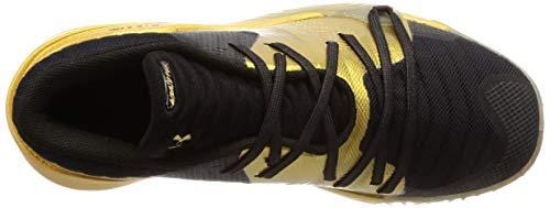 Under Armour Men's Spawn Low Basketball Shoe, Black (003)/Metallic Gold, 12.5 M US