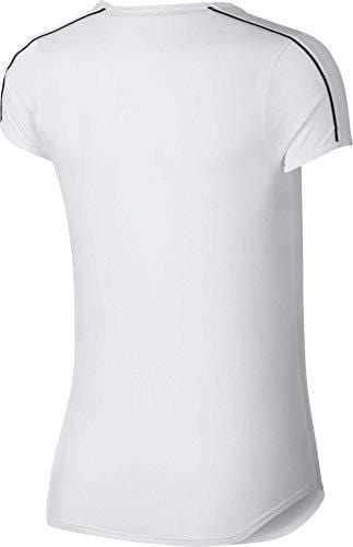 Nike Women's NikeCourt Dri-FIT Tennis T-Shirt (White, Small)