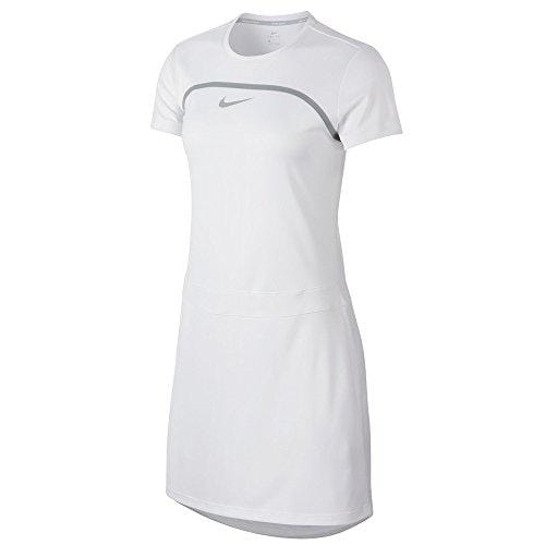 Nike Dri Fit Shortsleeves Golf Dress 2018 Women White/Wolf Gray/Flat Silver Medium