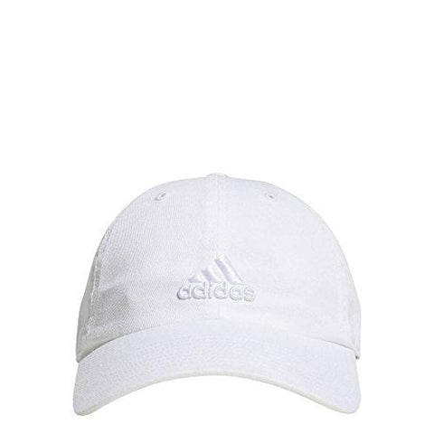 adidas Women's Saturday Relaxed Adjustable Cap, White/White, One Size [product _type] adidas - Ultra Pickleball - The Pickleball Paddle MegaStore