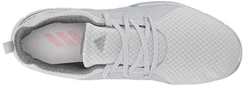 adidas Womens Climacool CAGE Golf Shoe Grey one/Silver Metallic/True Pink 5 M US [product _type] adidas - Ultra Pickleball - The Pickleball Paddle MegaStore