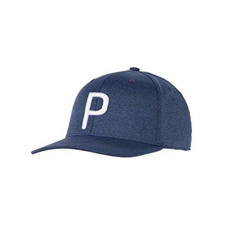 Puma Golf 2018 "P" Snapback Hat (Peacoat Heather, One Size) Rickie Fowler P  Hat