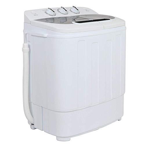 ZENY Portable Compact Mini Twin Tub Washing Machine 13lbs Capacity with Spin Dryer, Lightweight Small Laundry Washer for Apartments, Dorm Rooms,RV's