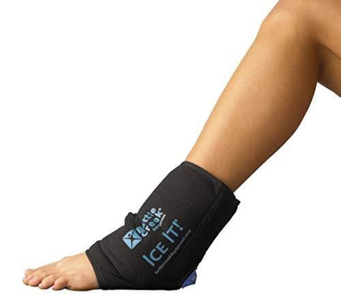 Cold & Hot Therapy System Ice Pack Wrap for Ankle, Elbow and Foot - Ice It!® MaxCOMFORT™ (Ankle/Elbow/Foot Design; 10 ½” x 13”) - F30514