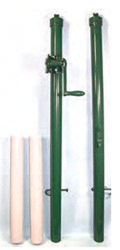 Har-Tru Tennis Court Accessories - Tennis Net - Pickleball/Paddle Post - BLACK