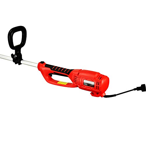PowerSmart PS8212 7.2 Amp 14-inch Corded String Trimmer, red, Black