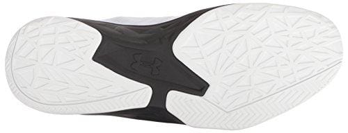 Under Armour Men's Jet Mid Basketball Shoe, White (100)/Black, 8.5
