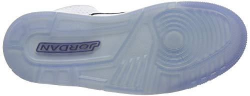 Jordan Nike Men's Courtside 23 White/Dark Concord/Black Basketball Shoe 11.5 Men US