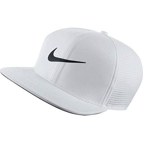 NIKE Unisex AeroBill Adjustable Cap, White/Anthracite/Black, One Size