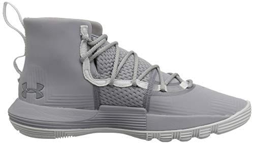 Under Armour Boys' Grade School SC 3Zer0 II Basketball Shoe, 101/Steel, 3.5