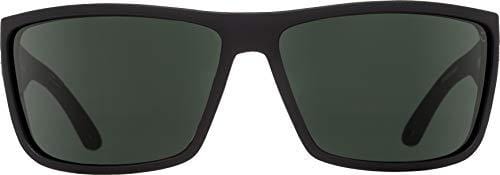 Spy Optic Rocky Rectangular, Matte Black/Happy Gray/Green Polar, 64 mm