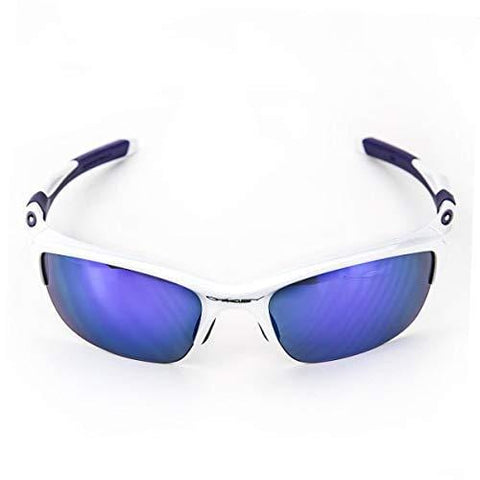 Oakley Men's Non-Polarized Half Jacket 2.0 Oval Sunglasses,Pearl Frame/Violet Iridium Lens, 62 mm [product _type] Oakley - Ultra Pickleball - The Pickleball Paddle MegaStore