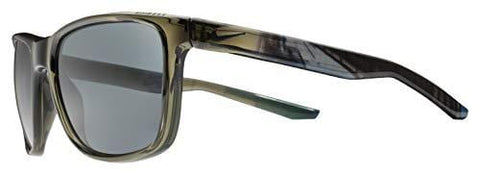 Nike Men's Unrest Se Rectangular Sunglasses, Crystal Cargo Khaki/Melbourne, 57 mm