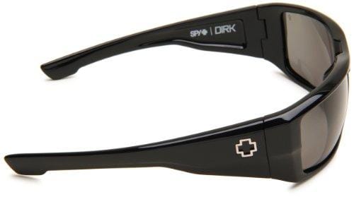 Spy Optic Unisex Dirk Polarized Shiny Black/Grey Polarized Lens