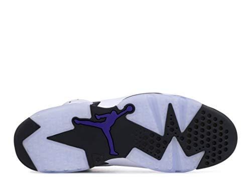 Nike Mens Air Jordan 6 Retro Leather Basketball Shoes White/Dark Concord/Black/Infrared 23 CI3125-100 Size 8