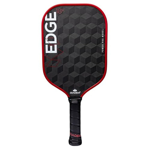 Diadem Edge 18K Power Pro Thermoformed Pickleball Paddle USAPA Approved | 18K Carbon Fiber Face for Spin & Control | 16mm Control Paddle