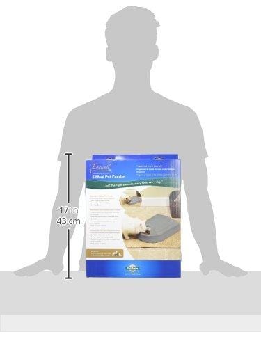 PetSafe 5 Meal Automatic Dog and Cat Feeder, Dispenses Dog Food or Cat Food, Digital Clock