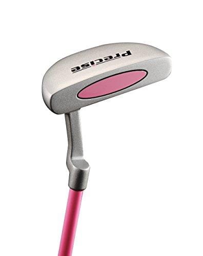 Distinctive Girls Right Handed Pink Junior Golf Club Set for Age 6 to 8 (Height 3'8" to 4'4") Set Includes: Driver (15"), Hybrid Wood (22, 2 Irons, Putter, Bonus Stand Bag & 2 Headcovers [product _type] Precise - Ultra Pickleball - The Pickleball Paddle MegaStore