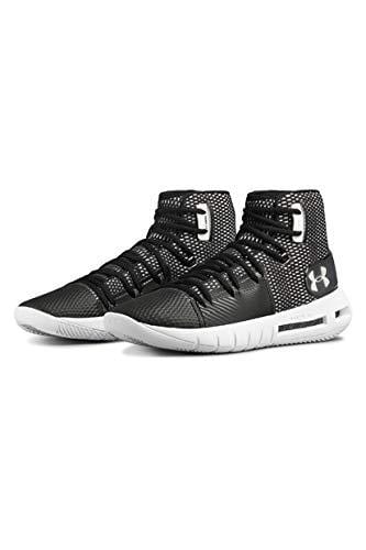 Under Armour Men's Drive 5 Basketball Shoe, Black (003)/White, 9.5
