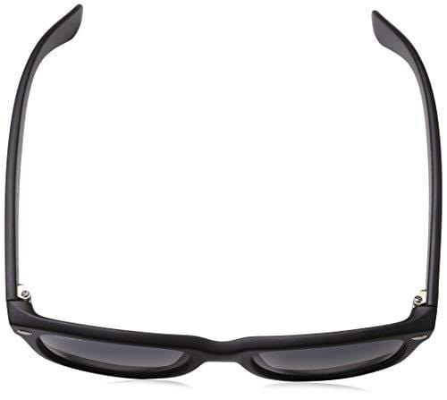 Ray-Ban Unisex New Wayfarer Polarized Sunglasses, Black/Polarized Blue/Grey Gradient, Blue Gradient Grey, 55mm