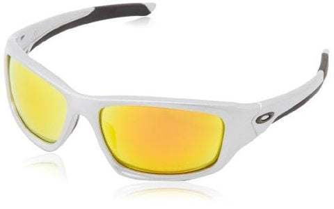 Oakley Valve Polarized Iridium Rectangular Sunglasses,Silver,60 mm