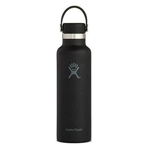 Hydro Flask Skyline Series 21 oz Water Bottle | Stainless Steel & Vacuum Insulated | Standard Mouth with Leak Proof Flex Cap | Black