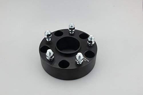 GDSMOTU 5 Lug Dodge Ram 1500 Wheel Spacers, 4pc Black 5x5.5 Hub-Centric Wheel Spacers Adapters 2" with 14x1.5 Studs for 2012 2013 2014 2015 2016 2017 2018 Dodge Ram 1500