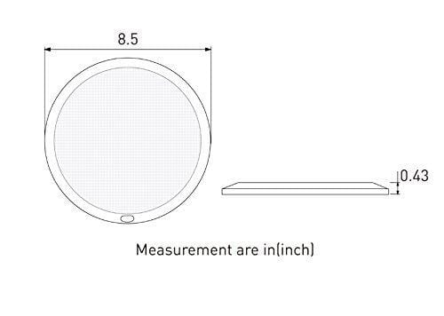 Dream Lighting 12volt LED Panel Ceiling Dome Light Fixture with Switch for RV Motorhome & Marine-8.5 Inches, with Memory Function, Cool White & Blue