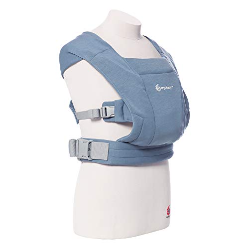 Ergobaby Embrace Baby Wrap Carrier, Infant Carrier for Newborns 7-25 Pounds, Oxford Blue