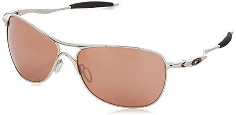 Oakley Mens Crosshair OO4060-02 Iridium Non-Polarized Oval Sunglasses,Chrome Frame/VR28 Black Iridium Lens,one size
