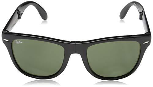 Ray-Ban Sunglasses - RB4105 Folding Wayfarer / Frame: Black Lens: Green Polarized (54 mm)