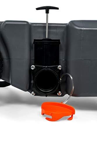 Camco Rhino Heavy Duty 28 Gallon Portable Waste Holding Hose and Accessories-Durable Leak Free and Odorless RV Tote Tank (39004)