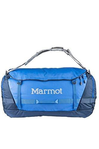 Marmot Long Hauler Duffel Bag Expedition, sac de voyage grand et robuste, sport, XL Weekender Travel Duffle, 50 cm, 125 liters, Blue (Peak Blue/Vintage Navy)