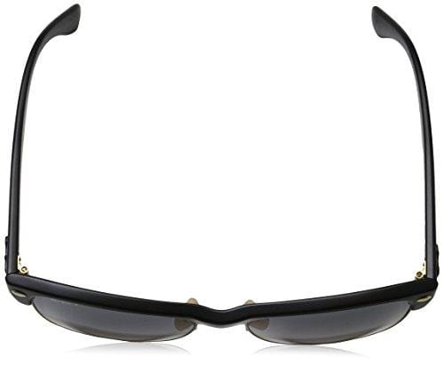 Ray-Ban Men's Clubmaster Oversized Polarized Square Sunglasses, Demi Gloss Black, 57 mm